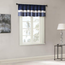Load image into Gallery viewer, Madison Park Amherst Polyoni Pintuck Window Valance -50X18&quot; MP41-2231 By Olliix
