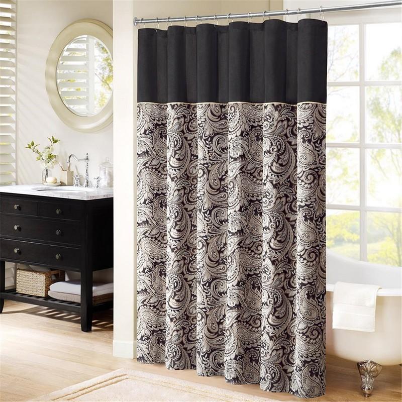 Madison Park Aubrey Polyester Jacquard Shower Curtain -72X72