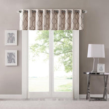 Load image into Gallery viewer, Madison Park Saratoga Fretwork Print Valance -50X18&quot; MP41-2021 By Olliix
