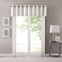 Load image into Gallery viewer, Madison Park Saratoga Fretwork Print Valance -50X18&quot; MP41-2399 By Olliix
