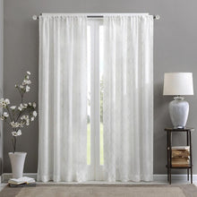 Load image into Gallery viewer, Madison Park Irina Diamond Sheer Window Curtain -95" Panel MP40-2332 By Olliix
