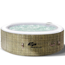 Load image into Gallery viewer, 6 Person Inflatable Hot Tub Outdoor Massage Spa-Coffee
