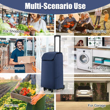 Load image into Gallery viewer, Folding Shopping Cart with 38 L Removable Waterproof Bag-Blue
