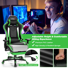 Load image into Gallery viewer, High Back Gaming Chair Adjustable Office Computer Task Chair with Footrest
