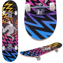 Load image into Gallery viewer, 31 Inch x 8 Inch Professional Kids Maple Deck Wood Skateboard-D
