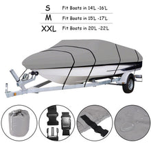 Load image into Gallery viewer, Heavy Duty 600D Marine Grade Polyester Canvas Trailerable Waterproof Boat Cover-M
