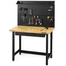 Load image into Gallery viewer, 4&#39; Workbench with Pegboard and Organizer Drawer
