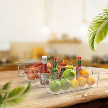 Load image into Gallery viewer, Set of 4 Stackable Refrigerator Organizer Bins
