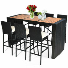 Load image into Gallery viewer, 7 Pieces Patio Rattan Wicker Dining Furniture Set
