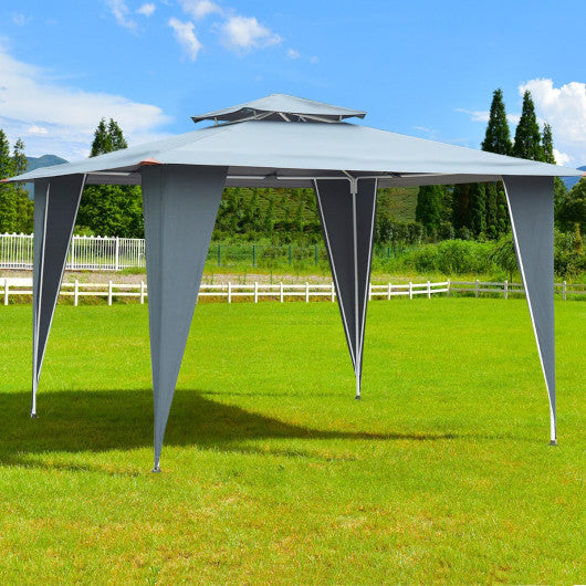 2-Tier 11.5'x11.5' Gazebo Canopy Shelter Patio Tent