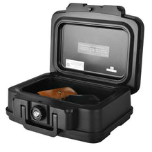 Load image into Gallery viewer, Space-Saving and Waterproof 30 Minute Fire Safe Box with Lock and Handle-Black
