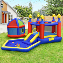 Load image into Gallery viewer, Kids Inflatable Bouncy Castle with Slide Large Jumping Area Playhouse and 735W Blower
