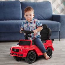 Load image into Gallery viewer, 3 In 1 Ride on Push Car Mercedes Benz G350 Stroller Sliding Car with Canopy-Red
