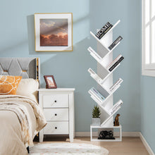 Load image into Gallery viewer, 10-tier Tree Bookshelf with Drawer Free-standing Storage Bookcase
