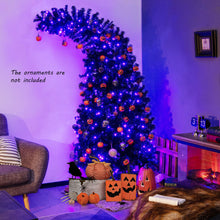 Load image into Gallery viewer, 7 Feet Pre-Lit Halloween Tree 8 Flash Modes with 400 Lights

