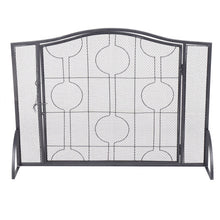 Load image into Gallery viewer, Single Panel Heavy Duty Steel Fireplace Screen
