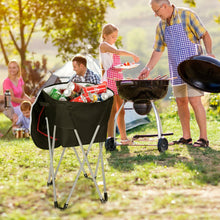 Load image into Gallery viewer, Portable Insulated Tub Party Picnic Cooler with Folding Stand-Black
