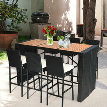 Load image into Gallery viewer, 7 Pieces Patio Rattan Wicker Dining Furniture Set
