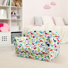 Load image into Gallery viewer, Double Kids Dinosaur Sofa Children Armrest Couch
