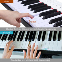 Load image into Gallery viewer, 88-Key Portable Full-Size Semi-weighted Digital Piano Keyboard-White
