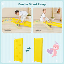 Load image into Gallery viewer, 3-in-1 Kids Climber Set Wooden Arch Triangle Rocker with Ramp and Mat
