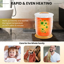 Load image into Gallery viewer, Bathroom Towel Warmer Bucket with Fragrance Holder and Auto Shut-White
