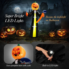 Load image into Gallery viewer, 10 Feet Halloween Inflatable Pumpkin Ghosts with Built-in LEDs
