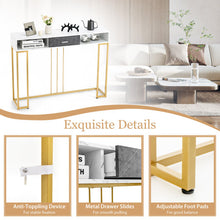 Load image into Gallery viewer, Narrow Long Sofa Table for Living Room-White
