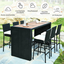 Load image into Gallery viewer, 7 Pieces Patio Rattan Wicker Dining Furniture Set
