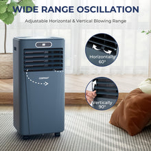 Load image into Gallery viewer, 10000 BTU Portable Air Conditioner with Remote Control-Dark Blue
