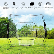 Load image into Gallery viewer, Portable Practice Net Kit with 3 Carrying Bags-Black
