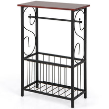 Load image into Gallery viewer, Side Sofa Narrow Table with Removable Paper Holder for Living Room-Brown
