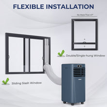 Load image into Gallery viewer, 8000BTU 3-in-1 Portable Air Conditioner with Remote Control-Dark Blue
