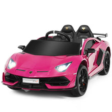 Load image into Gallery viewer, 12 V Lamborghini Licensed Kids Ride-On Car with Trunk and Music Function-Pink
