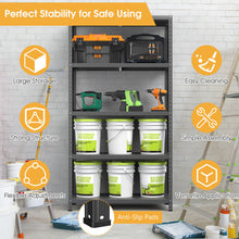 Load image into Gallery viewer, 5-Tier Metal Utility Storage Rack for Free Combination-Black
