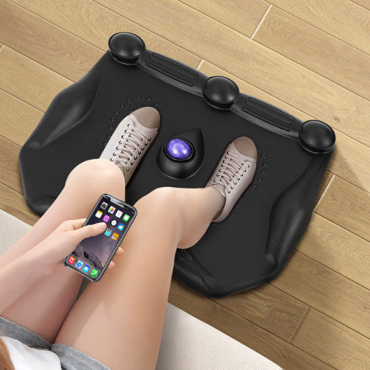 Anti Fatigue Standing Desk Mat with Massage Roller Ball and Points-Black