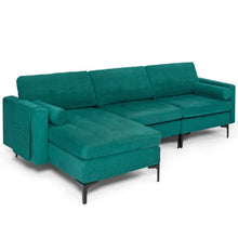 Load image into Gallery viewer, Modular 1/2/3/4-Seat L-Shaped Sectional Sofa Couch with Socket USB Port-3-Seat L-shaped

