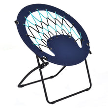 Load image into Gallery viewer, Outdoor Camping Folding Round Bungee Chair-Blue
