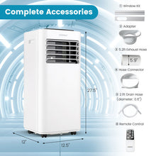 Load image into Gallery viewer, 10000 BTU Portable Air Conditioner with Sleep Mode-White
