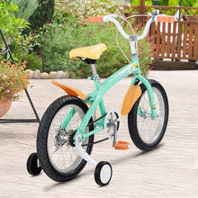 Load image into Gallery viewer, 16&quot; Outdoor Sports Kids Bicycle with Training Wheels Bell-Green
