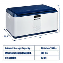 Load image into Gallery viewer, 21-Gallon Stackable Locking Storage Container
