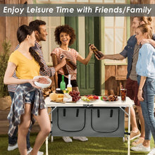 Load image into Gallery viewer, Height Adjustable Folding Camping  Table-Gray
