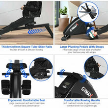 Load image into Gallery viewer, Foldable Rowing 10-Level Tension Resistance System Machine
