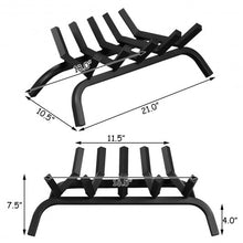 Load image into Gallery viewer, 21&quot; Iron Fireplace Log Grate Firewood Burning Rack
