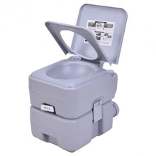 Load image into Gallery viewer, 5 Gallon 20 L Outdoor / Indoor Potty Commode Portable Flush Toilet-Gray
