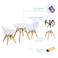 Load image into Gallery viewer, 3 Piece Kids Modern Round Table Chair Set
