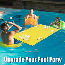 Load image into Gallery viewer, 5.5&#39; x 23.5&quot; 3-Layer Multi-Purpose Floating Beer Pong Table-Yellow
