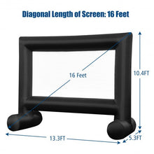 Load image into Gallery viewer, Inflatable Outdoor Movie Projector Screen with Blower-16&#39;
