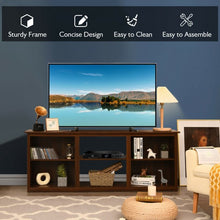 Load image into Gallery viewer, 2-Tier Entertainment Media Console TV Stand-Walnut
