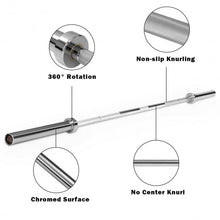 Load image into Gallery viewer, 1000 lbs Weight Lifting Barbell Multipurpose Chromed Weight Bar
